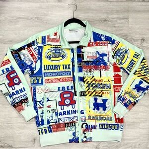 Official Monopoly Game Board Full Zip-Up Men’s Jacket